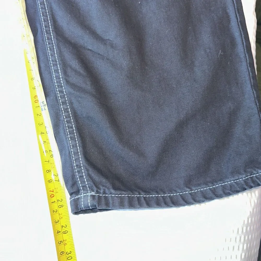 Play Bigg Jeans Mens 36 Black Wing Graphic Embroidered Baggy Skater Y2K Black